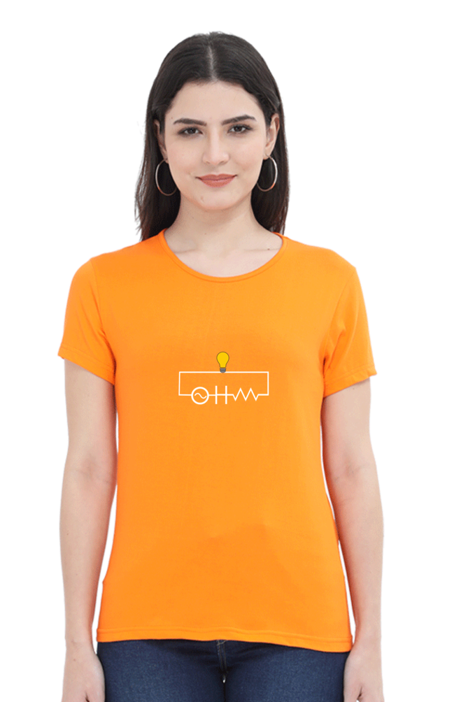 Round Neck Half Sleeve T-Shirt - OHM (Ω)