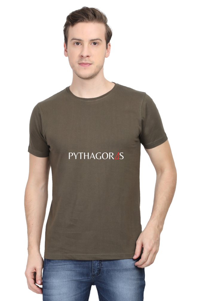 Round Neck Half Sleeve T-Shirt - Pythagoras Theorem