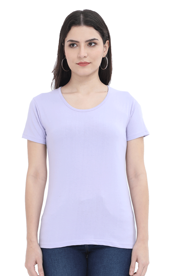Round Neck Half Sleeve Plain T-Shirt
