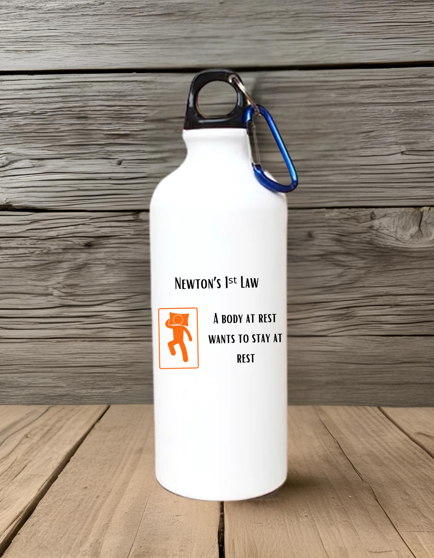 Sipper Bottle - Newton’s First Law, Physics T-Shirt