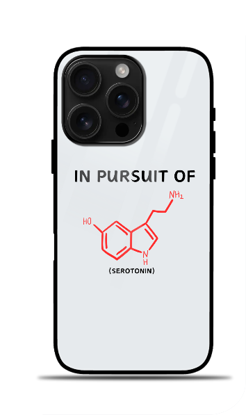 Iphone Glass Case - In Pursuit of Happiness