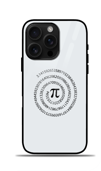 Iphone Glass Case - Pi Number