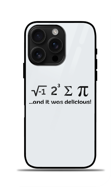 Iphone Glass Case - I ate some pie and It was delicious