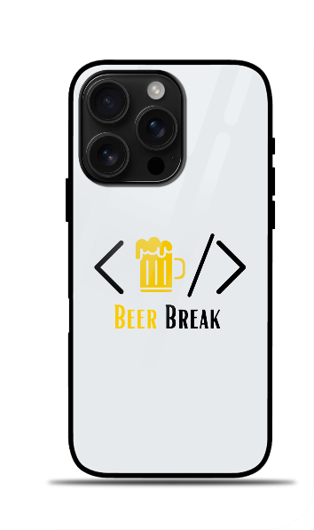 Iphone Glass Case - Beer Break