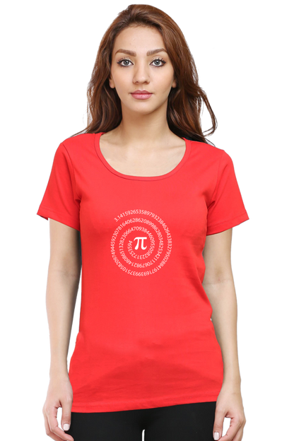 Round Neck Half Sleeve T-Shirt - Pi Number