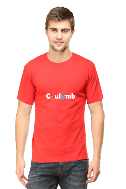 Round Neck Half Sleeve T-Shirt - Coulomb