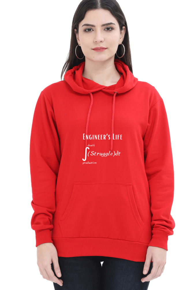 Unisex Hooded SweatShirt - Engineer's Life = Struggle