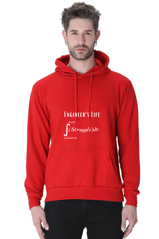 Unisex Hooded SweatShirt - Engineer's Life = Struggle