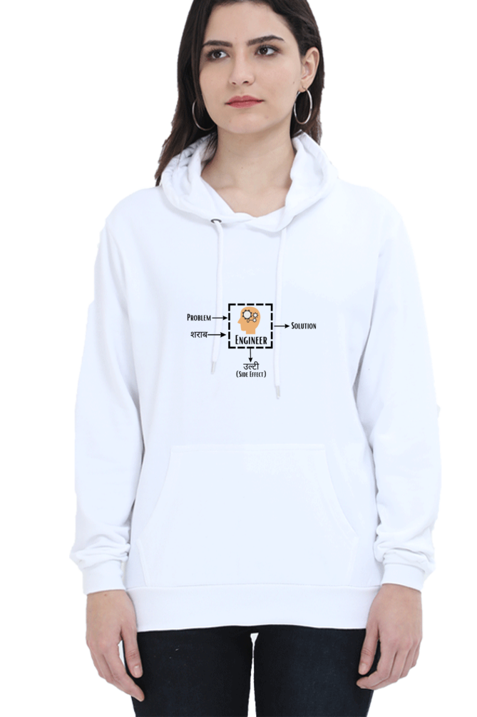 Unisex Hooded SweatShirt - Problem + Engineer = Solution