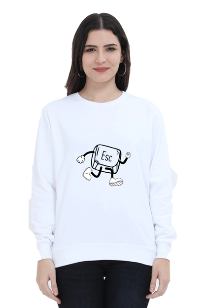 Unisex SweatShirt - ESC Button (Life Problems)