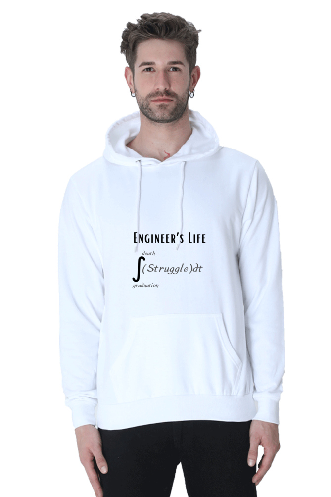 Unisex Hooded SweatShirt - Engineer's Life = Struggle