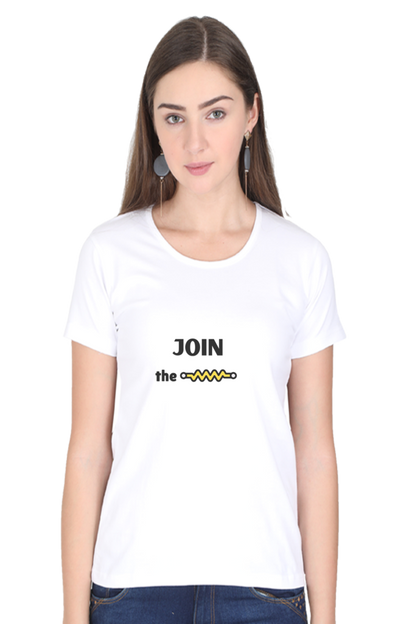 Round Neck Half Sleeve T-Shirt - Join The Resistance