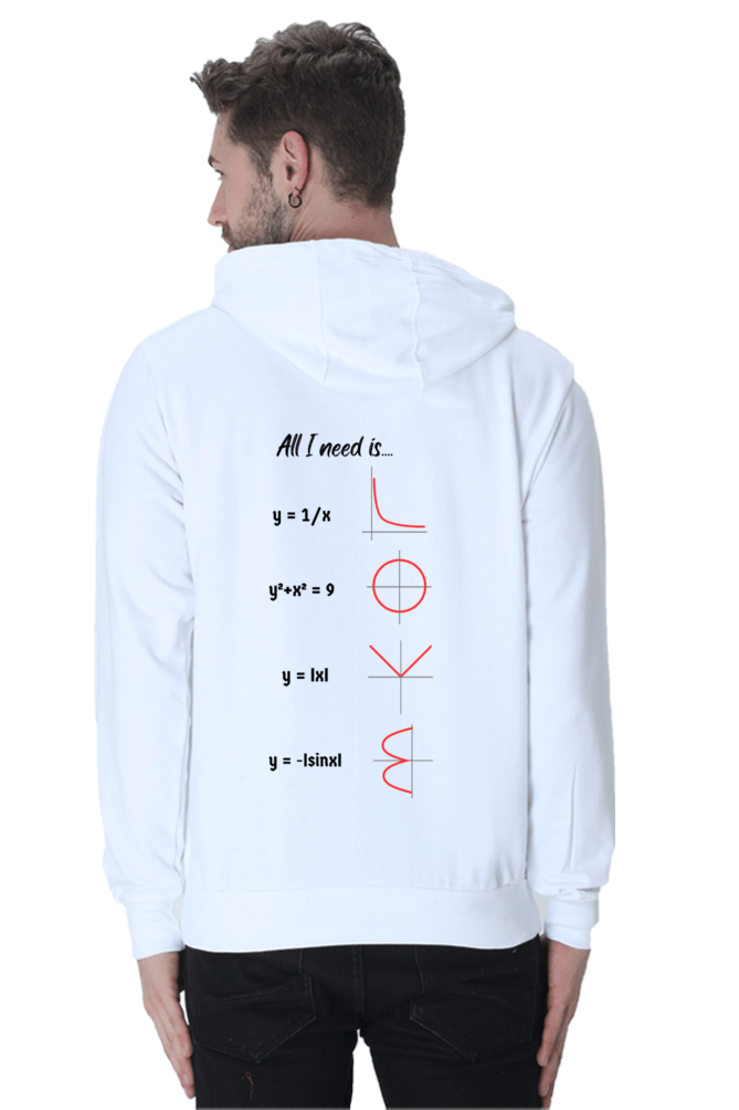 Unisex Hooded SweatShirt Regular Fit - All I Need is Love