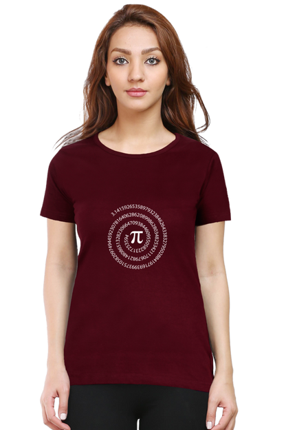 Round Neck Half Sleeve T-Shirt - Pi Number