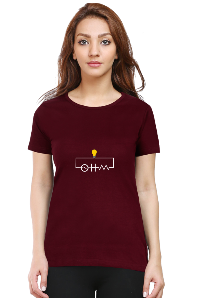 Round Neck Half Sleeve T-Shirt - OHM (Ω)