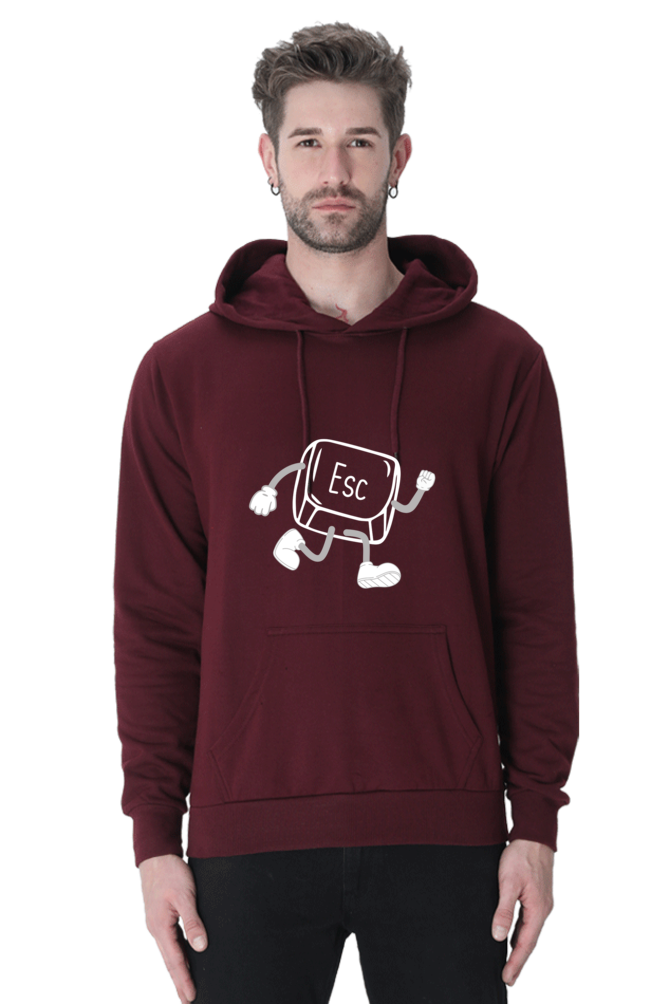 Unisex Hooded SweatShirt - ESC Button (Life Problems)