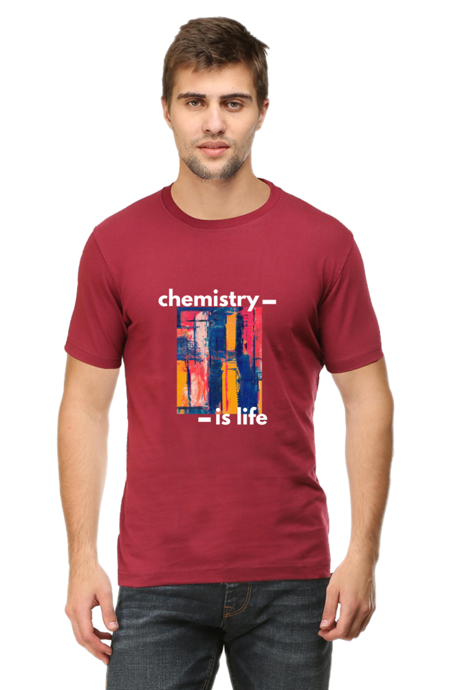 Round Neck Half Sleeve T-Shirt -Chemistry is Life