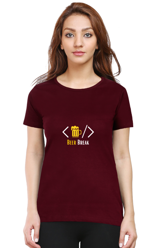 Round Neck Half Sleeve T-Shirt - Beer Break