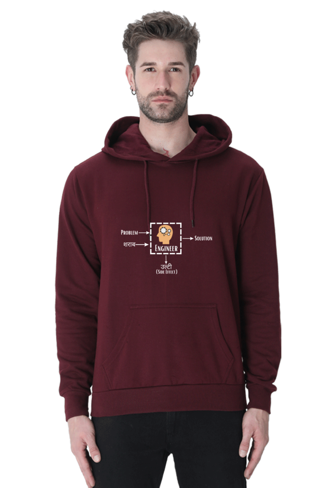 Unisex Hooded SweatShirt - Problem + Engineer = Solution