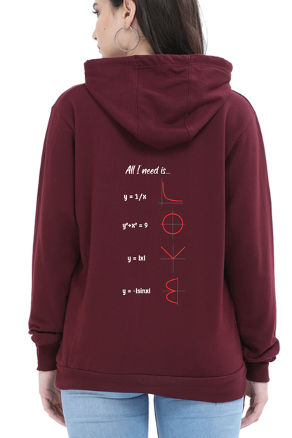 Unisex Hooded SweatShirt Regular Fit - All I Need is Love