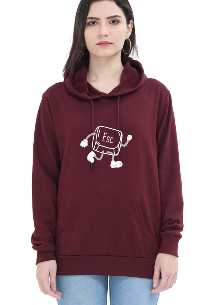 Unisex Hooded SweatShirt - ESC Button (Life Problems)