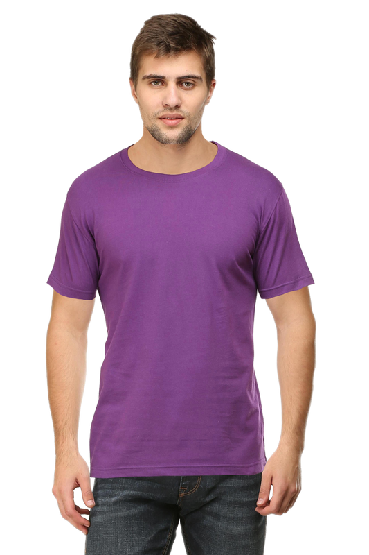 Round Neck Half Sleeve Plain T-Shirt