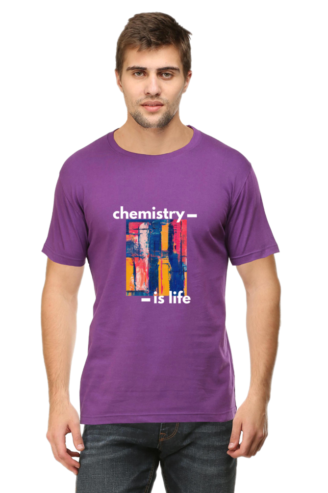 Round Neck Half Sleeve T-Shirt -Chemistry is Life