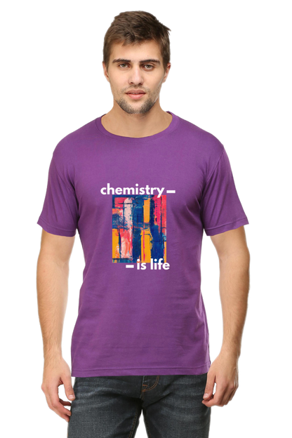 Round Neck Half Sleeve T-Shirt -Chemistry is Life