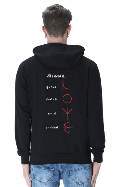 Unisex Hooded SweatShirt Regular Fit - All I Need is Love