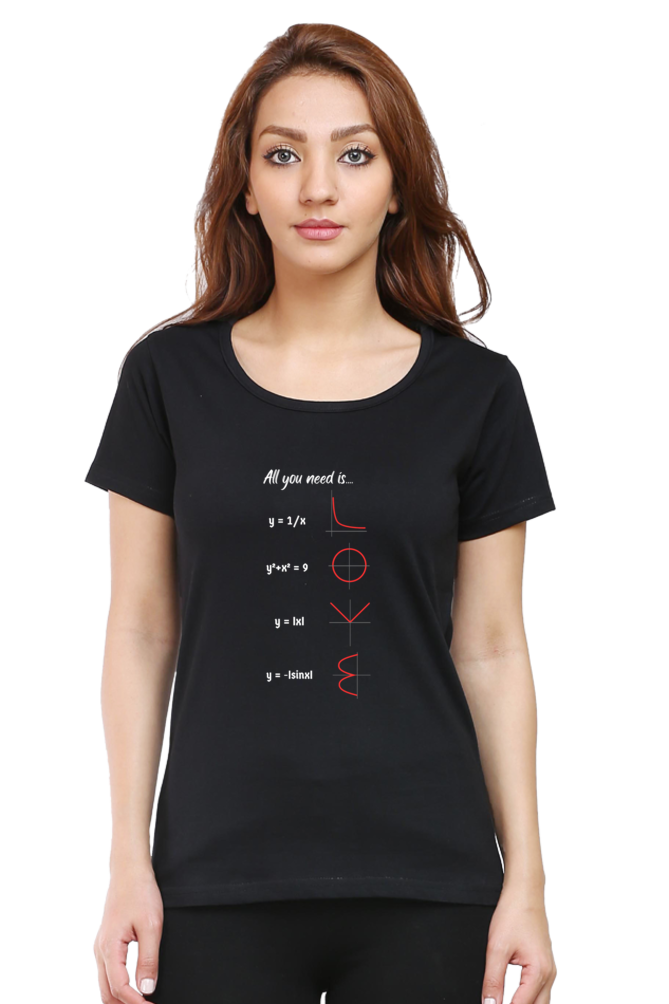 Round Neck Half Sleeve T-Shirt - All You Need is Love