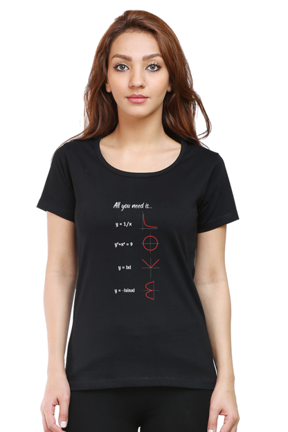Round Neck Half Sleeve T-Shirt - All You Need is Love