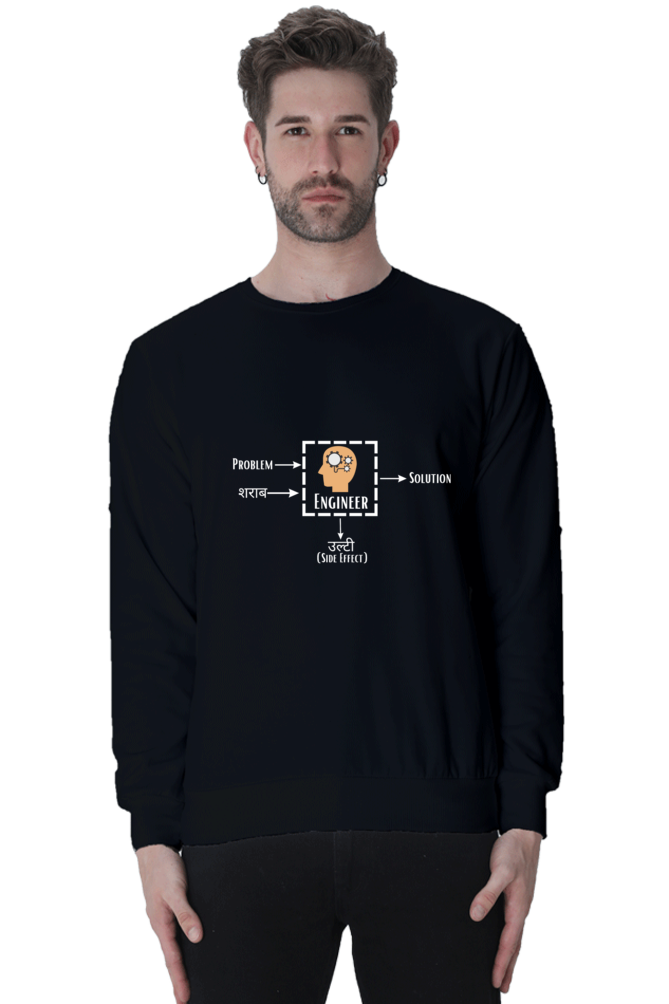 Unisex SweatShirt - Problem + Engineer = Solution