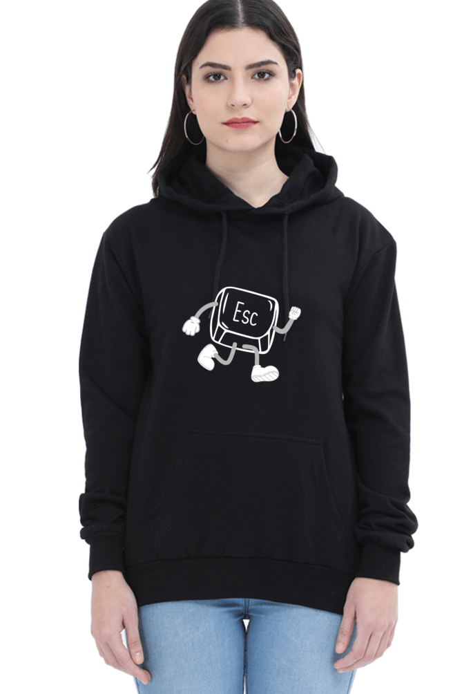 Unisex Hooded SweatShirt - ESC Button (Life Problems)