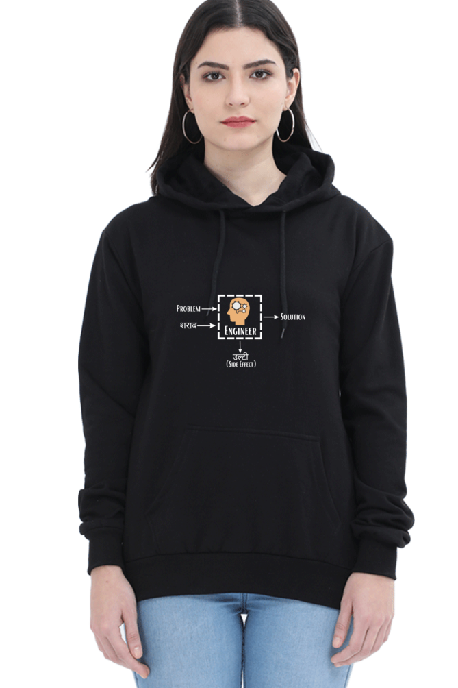 Unisex Hooded SweatShirt - Problem + Engineer = Solution