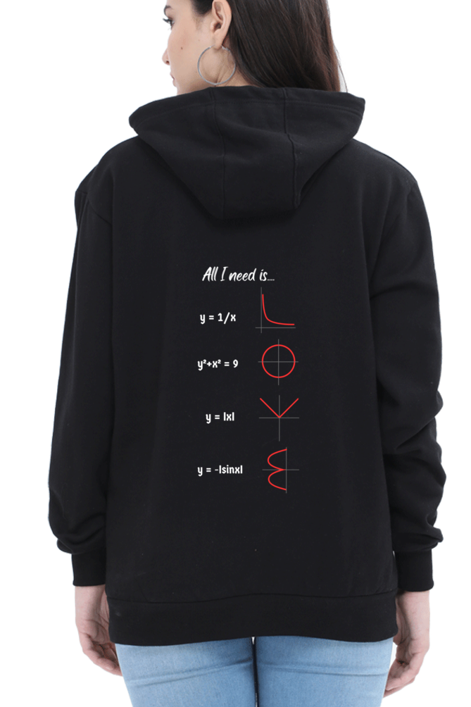 Unisex Hooded SweatShirt Regular Fit - All I Need is Love