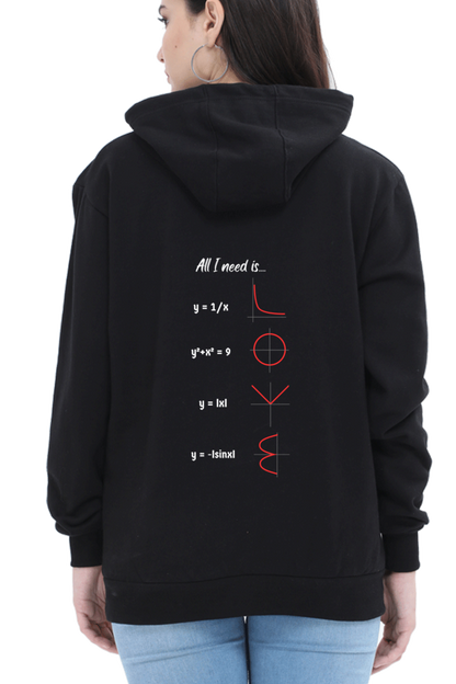 Unisex Hooded SweatShirt Regular Fit - All I Need is Love