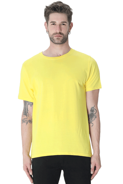 Round Neck Half Sleeve Plain T-Shirt