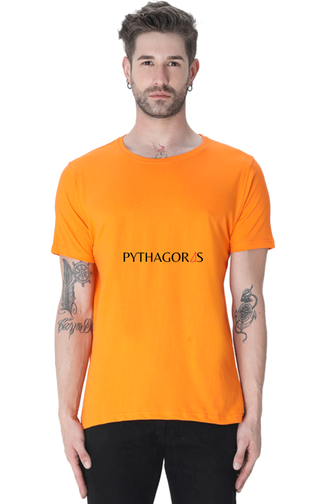 Round Neck Half Sleeve T-Shirt - Pythagoras Theorem