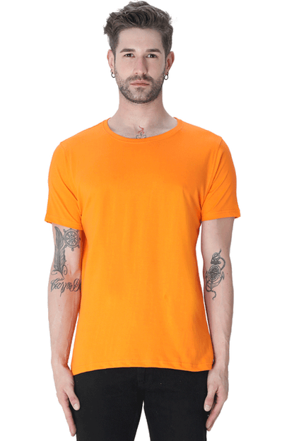 Round Neck Half Sleeve Plain T-Shirt