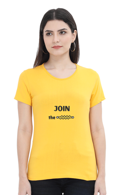 Round Neck Half Sleeve T-Shirt - Join The Resistance