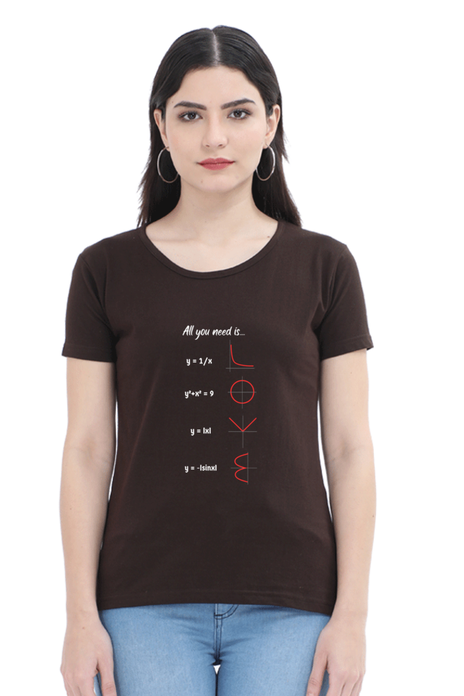 Round Neck Half Sleeve T-Shirt - All You Need is Love