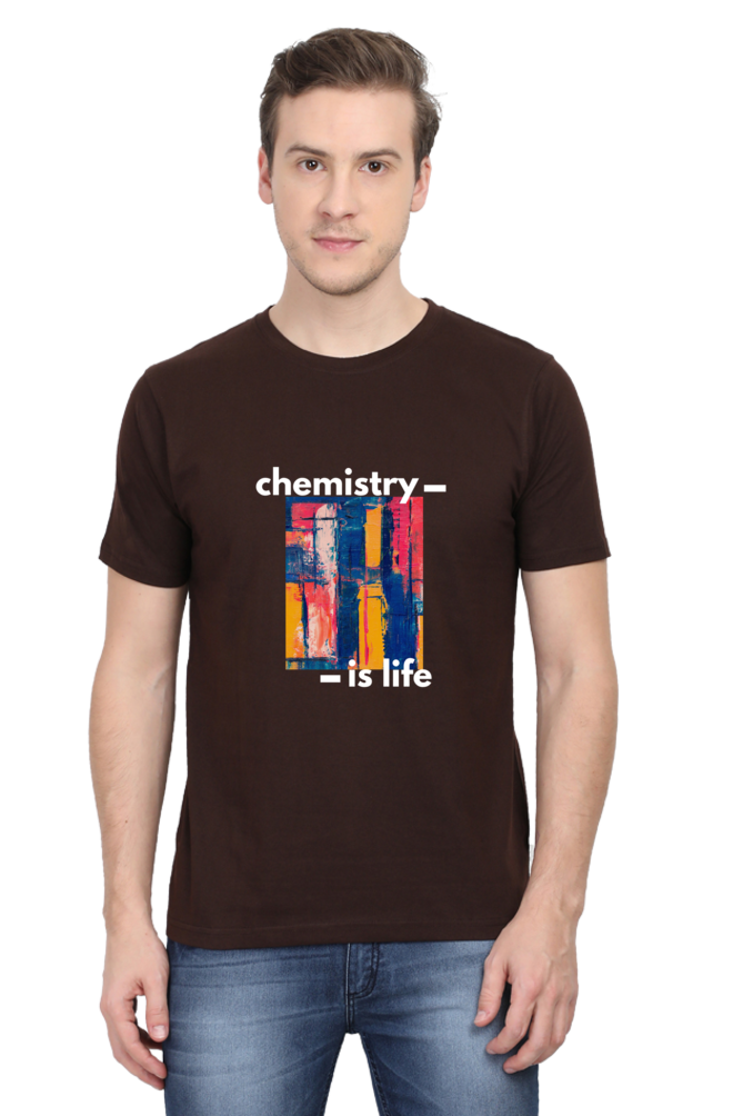 Round Neck Half Sleeve T-Shirt -Chemistry is Life