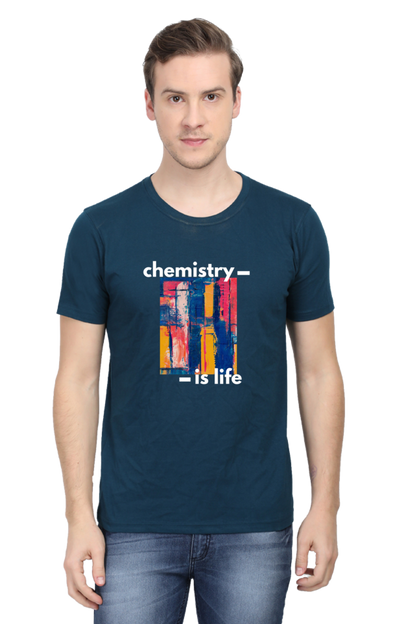 Round Neck Half Sleeve T-Shirt -Chemistry is Life