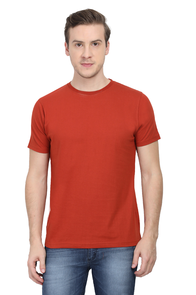 Round Neck Half Sleeve Plain T-Shirt