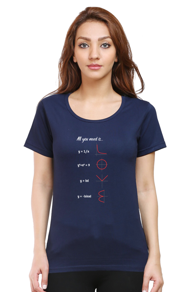 Round Neck Half Sleeve T-Shirt - All You Need is Love