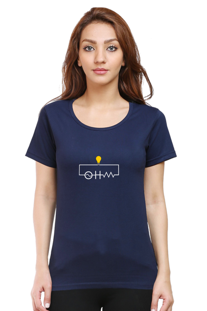 Round Neck Half Sleeve T-Shirt - OHM (Ω)