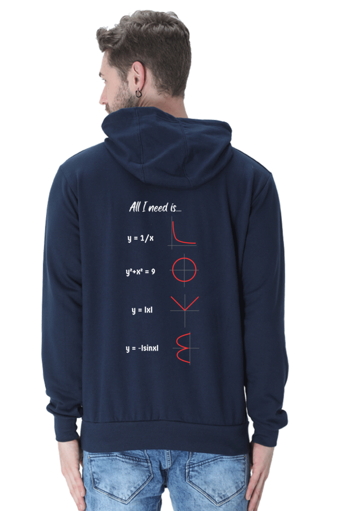 Unisex Hooded SweatShirt Regular Fit - All I Need is Love