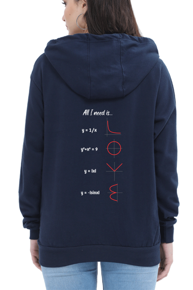 Unisex Hooded SweatShirt Regular Fit - All I Need is Love