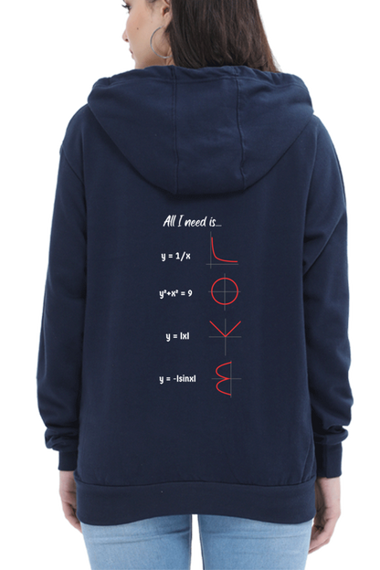 Unisex Hooded SweatShirt Regular Fit - All I Need is Love