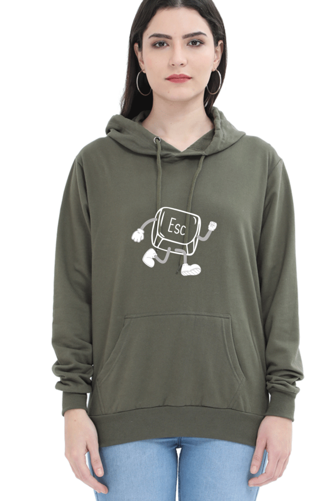 Unisex Hooded SweatShirt - ESC Button (Life Problems)